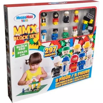 Конструктор пластиковый Micromax Набор блоков, 297 предметов