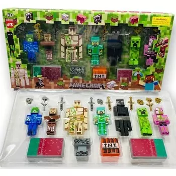 Конструктор пластиковый Minecraft Фигурки