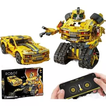 Конструктор пластиковый Muzi Two Трансформер, 901 деталь