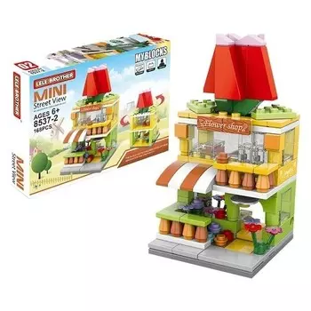 Конструктор пластиковый Papajack Lele Brother Цветочная лавка, 168 деталей