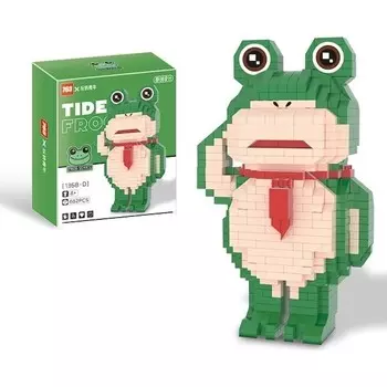 Конструктор пластиковый Papajack Лягушка на скейтборде, 615 деталей