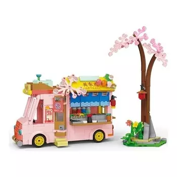 Конструктор пластиковый Papajack Yucama Грузовик для закусок, 2044 детали