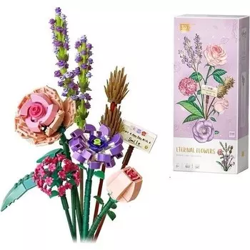 Конструктор пластиковый Pj61 Loz Цветочный, 1657 деталей