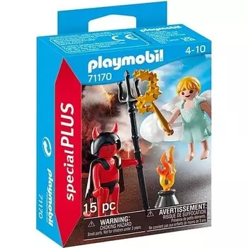 Конструктор пластиковый Playmobil Ангел и Дьявол, 15 деталей
