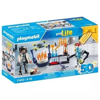Конструктор пластиковый Playmobil Исследователи с роботами