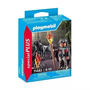 Конструктор пластиковый Playmobil Воин с волком, 12 деталей