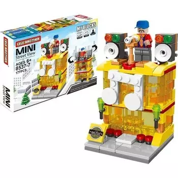 Конструктор пластиковый Pustaty Аудиомагазин, 177 деталей