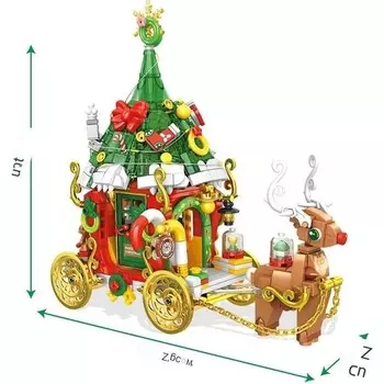 Конструктор пластиковый Qiulin Рождественская игрушка