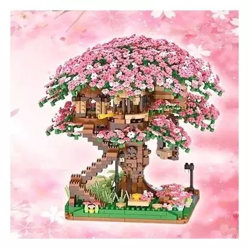 Конструктор пластиковый Rajarm Мини сакура, 2140 деталей