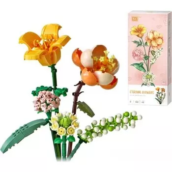 Конструктор пластиковый Robikit Букет цветов, 1658 деталей