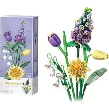 Конструктор пластиковый Robikit Цветочный букет, 1672 детали