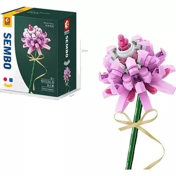 Конструктор пластиковый Sembo Букет из мелких частиц, розовый