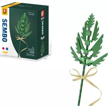 Конструктор пластиковый Sembo Букет из мелких частиц, зеленый