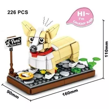 Конструктор пластиковый Sembo Корги, 226 деталей