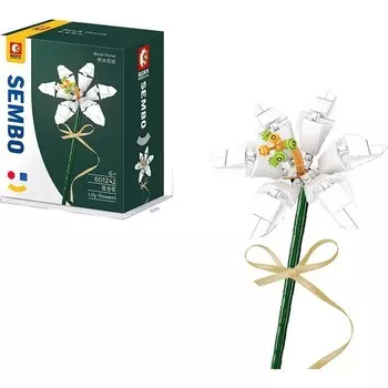Конструктор пластиковый Sembo Лилия, 109 деталей