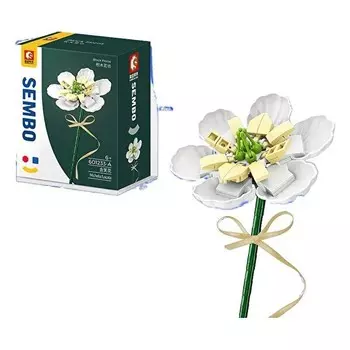 Конструктор пластиковый Sembo Магнолия буроватая, 76 деталей