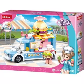 Конструктор пластиковый Sluban Фургон мечты, 154 детали