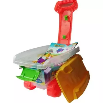 Конструктор пластиковый Sole с тележкой, 64 предмета