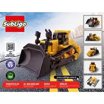 Конструктор пластиковый Subligo Бульдозер