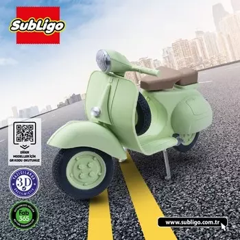 Конструктор пластиковый Subligo Vespa Скутер, 19 деталей