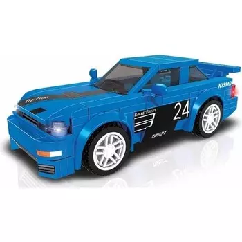 Конструктор пластиковый Sunman Blx Синий автомобиль, 146 деталей