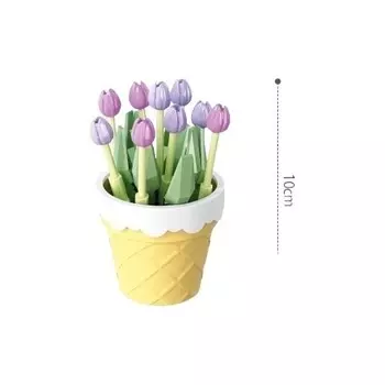 Конструктор пластиковый Ty7I Букет растений в горшке, лиловый