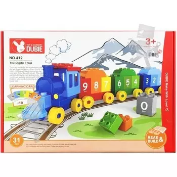 Конструктор пластиковый Wange Цифровой поезд, 31 деталь