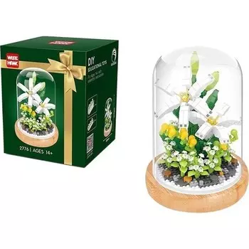 Конструктор пластиковый Xavier Вечный цветок, белый