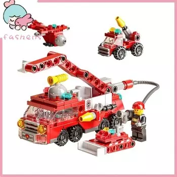 Конструктор пластиковый Xiaxiaoer Пожарная машина