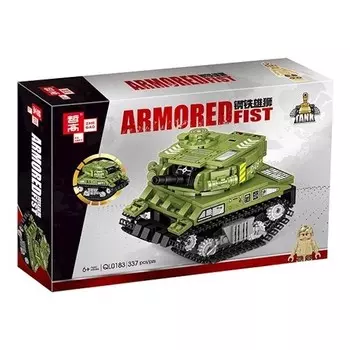 Конструктор пластиковый Zenkid Танк, 337 деталей