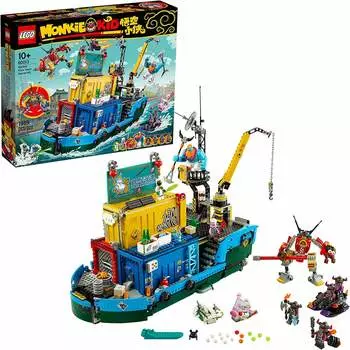 Конструктор Тайная штаб-квартира команды Манки Кида 80013 LEGO Monkie Kid