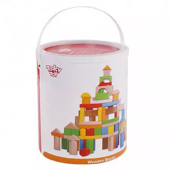 Конструктор Tooky Toy Wooden Blocks 100 pcs