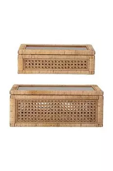 Контейнер, 2 шт. Bloomingville, зеленый