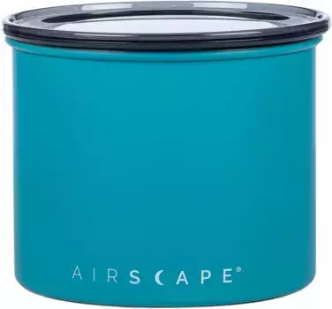 Контейнер для хранения AIRSCAPE "Airscape", (1 шт.), с клапанной крышкой, прочное исполнение 12,1х17х12,1 см, бирюзовый