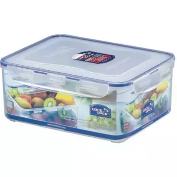 Контейнер для хранения LOCK & LOCK, (1 шт.), прямоугольный, со сливной решеткой, цвет transparent