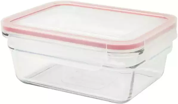 Контейнер для хранения продуктов "Classic Oven" со стеклянным замком, (1 шт.), прямоугольный, с крышкой на клипсе Glasslock 13,1х6,8х17,7 см, цвет transparent