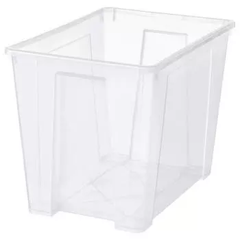 Контейнер Ikea Samla, 56x39x42 см/65 л, прозрачный
