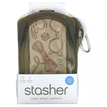 Контейнер Stasher Go Bag, черный