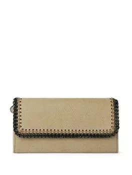 Континентальный кошелек Falabella с клапаном Stella McCartney, нейтральный цвет