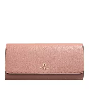 Континентальный кошелек тонкий тюль+балерина и инт. Furla, розовый