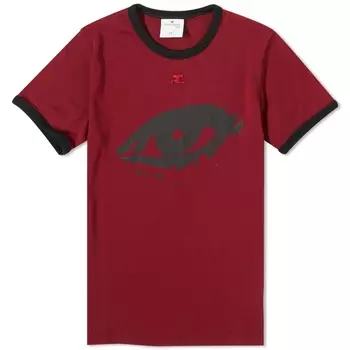 Контрастная футболка Courrges Resistance