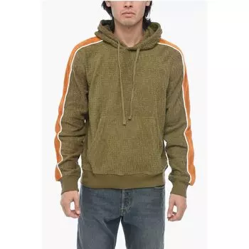 Контрастная полоса из синели S-GINBERO Hoodie Diesel, Green
