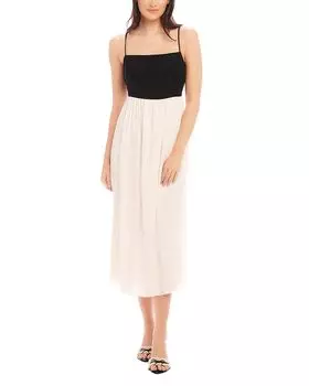 Контрастное платье-миди Anetta Fifteen Twenty, мультиколор