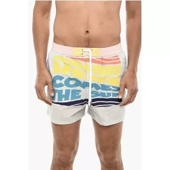 Контрастные дизайн, шорты для плавания с принтом Dsquared2, Multicolor