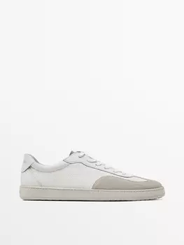 Контрастные кроссовки Massimo Dutti, белый