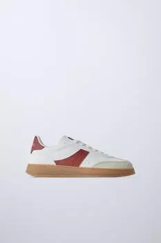 Контрастные кроссовки ZARA, белый