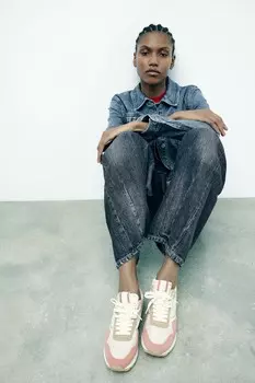 Контрастные кроссовки ZARA, разноцветный