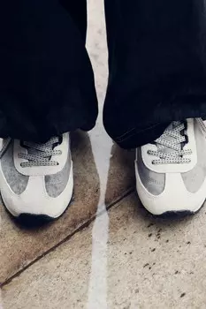 Контрастные кроссовки ZARA, серый