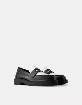 Контрастные мокасины Bershka, мультиколор