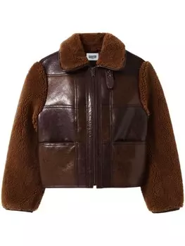 Контрастные рукава пальто Claudie Pierlot, коричневый